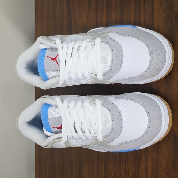 Nike Air Jordan 4 RM Men's Size 10.5 In White/Gray/Blue NIB FQ7939 104 - Picture 2 of 10